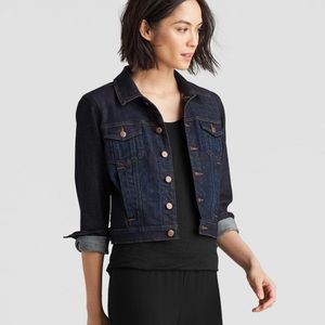 Eileen Fisher Jackets Coats Eileen Fisher Dark Aged Indigo